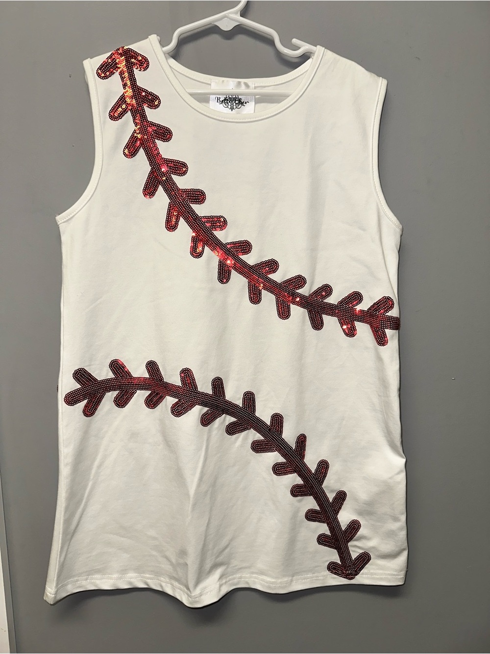 Girls Boutique Baseball Tank Dress